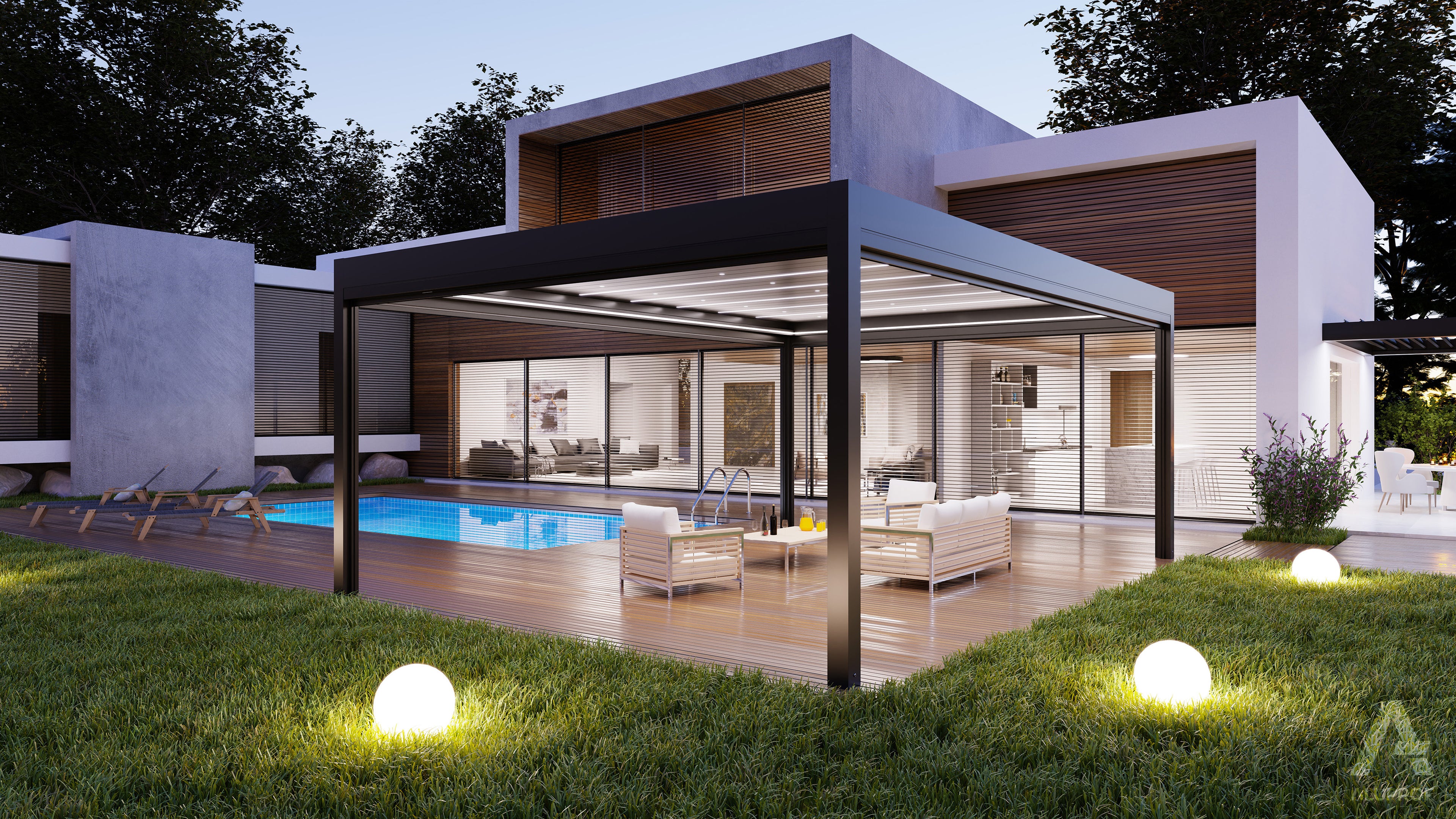 PergoBOXY 120 Open Sky Freistehend