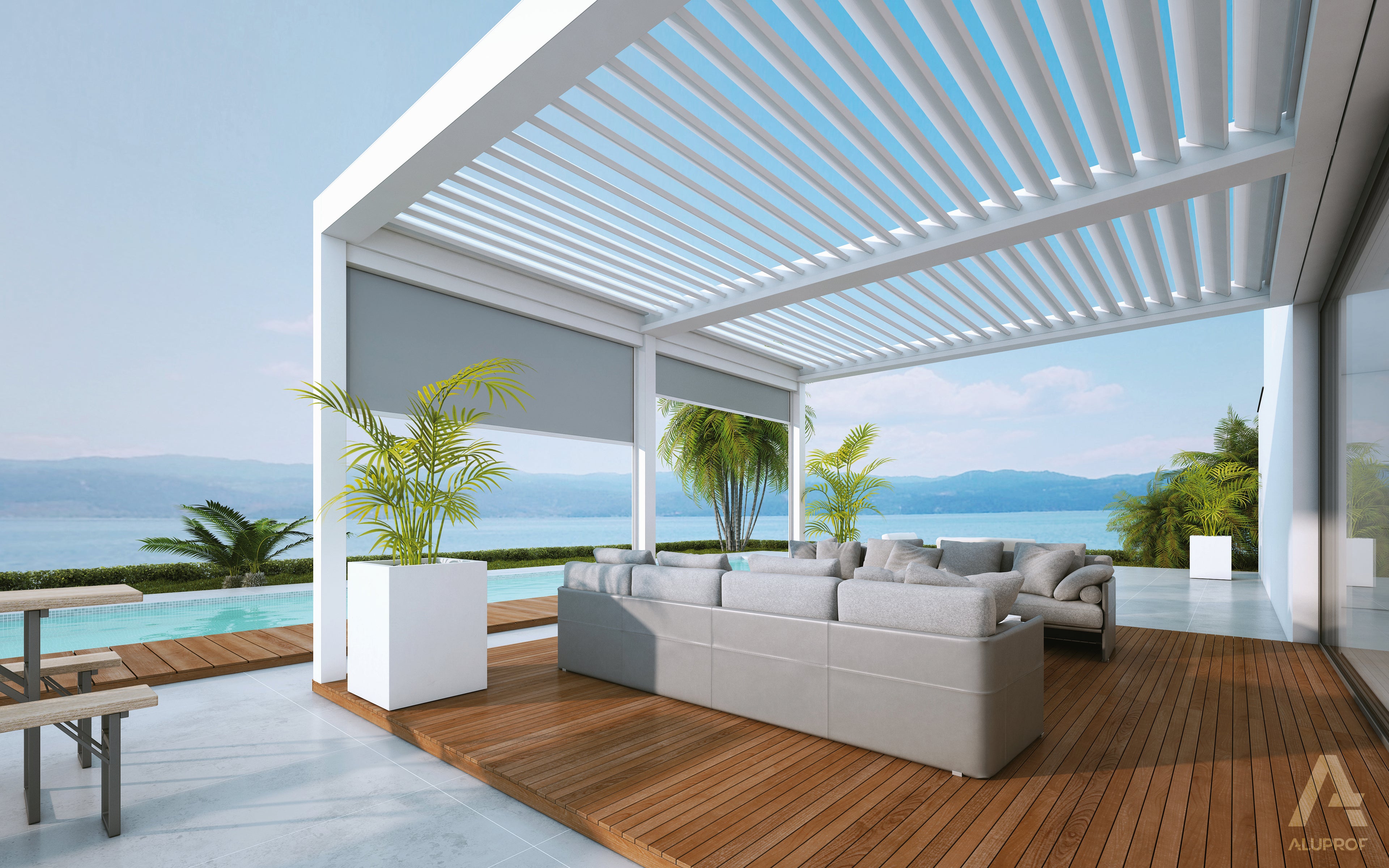 PergoBOXY 120 Open Sky Wandmontage