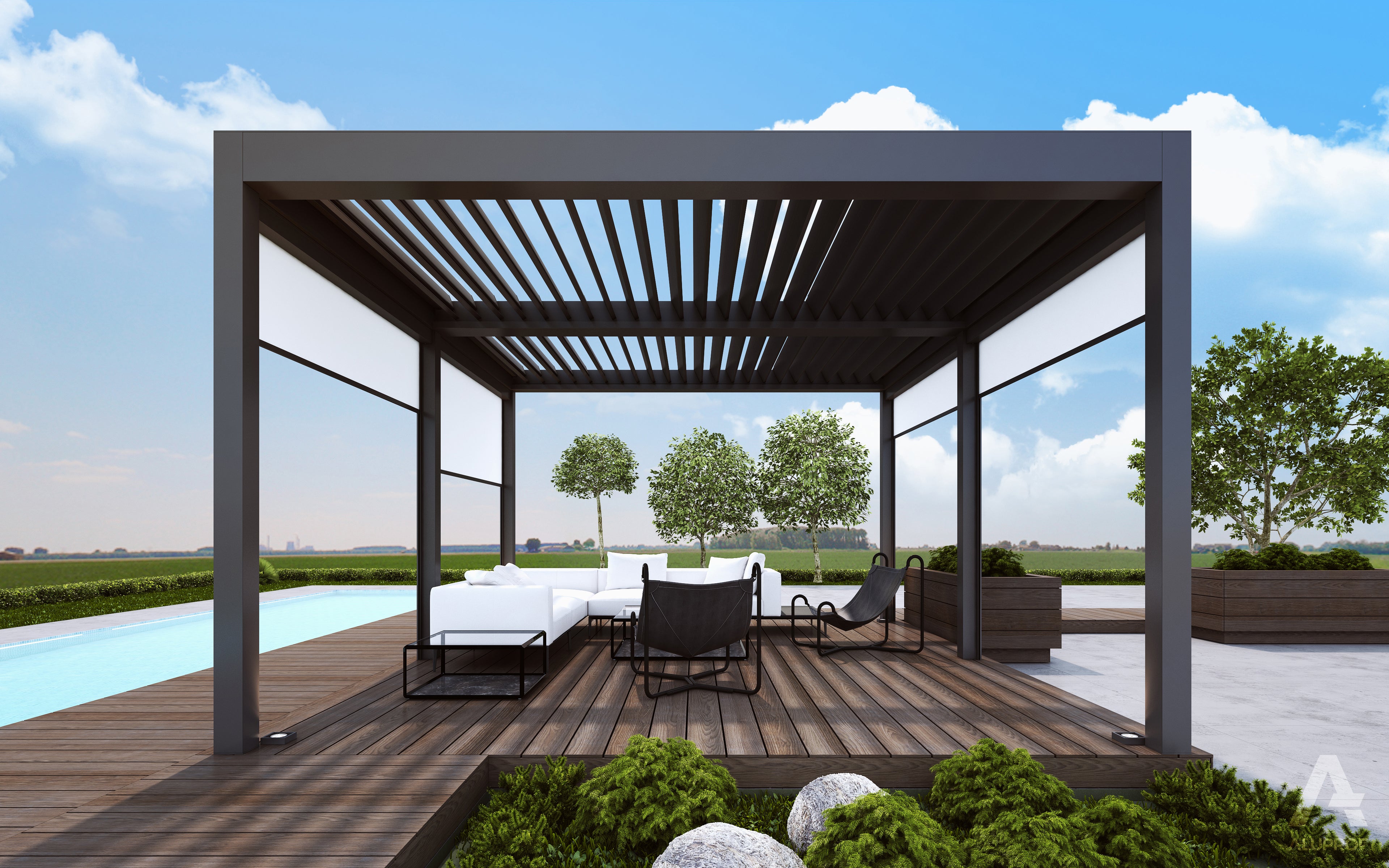 PergoBOXY 120 Open Sky Freistehend