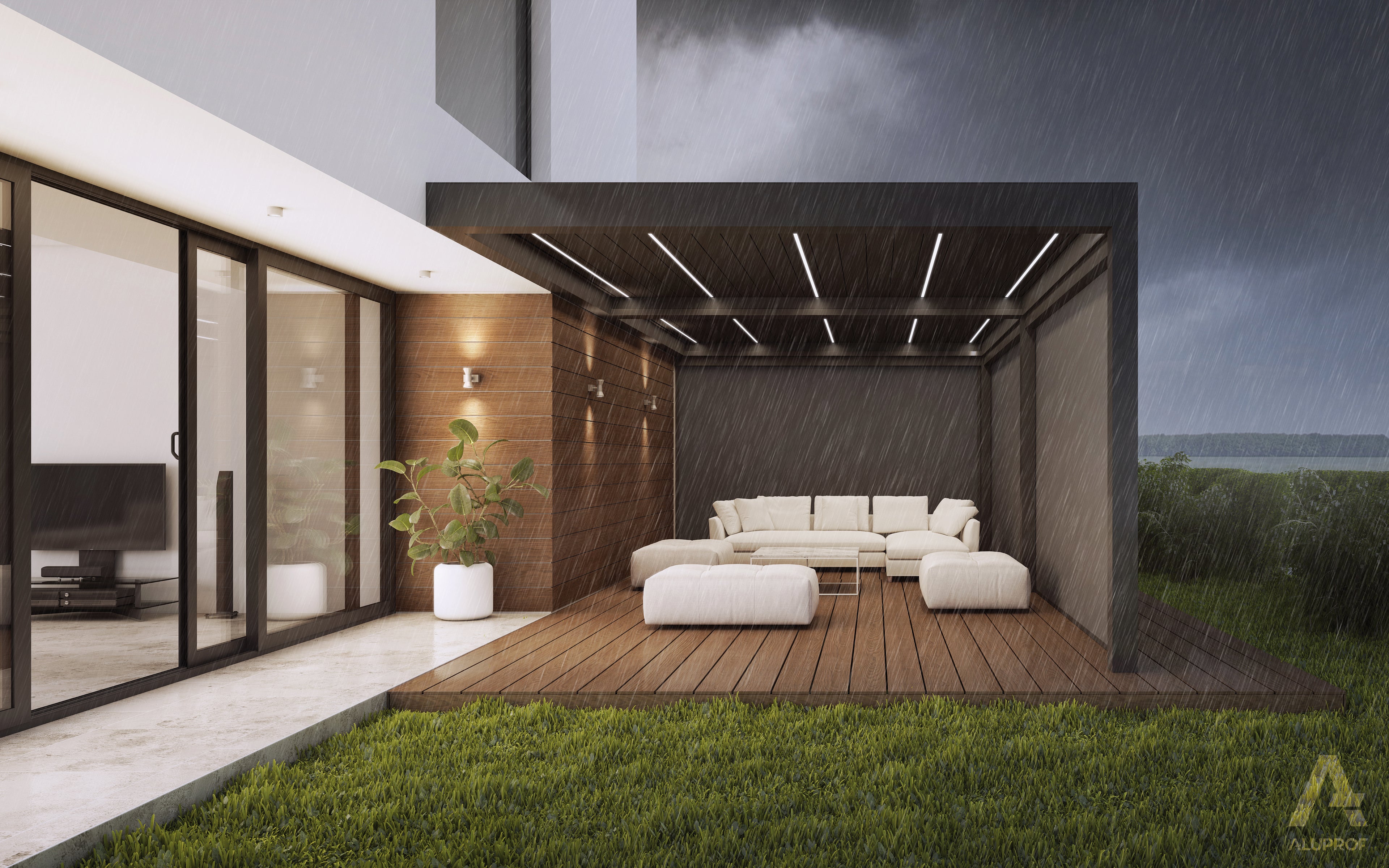 PergoBOXY 120 Open Sky Wandmontage