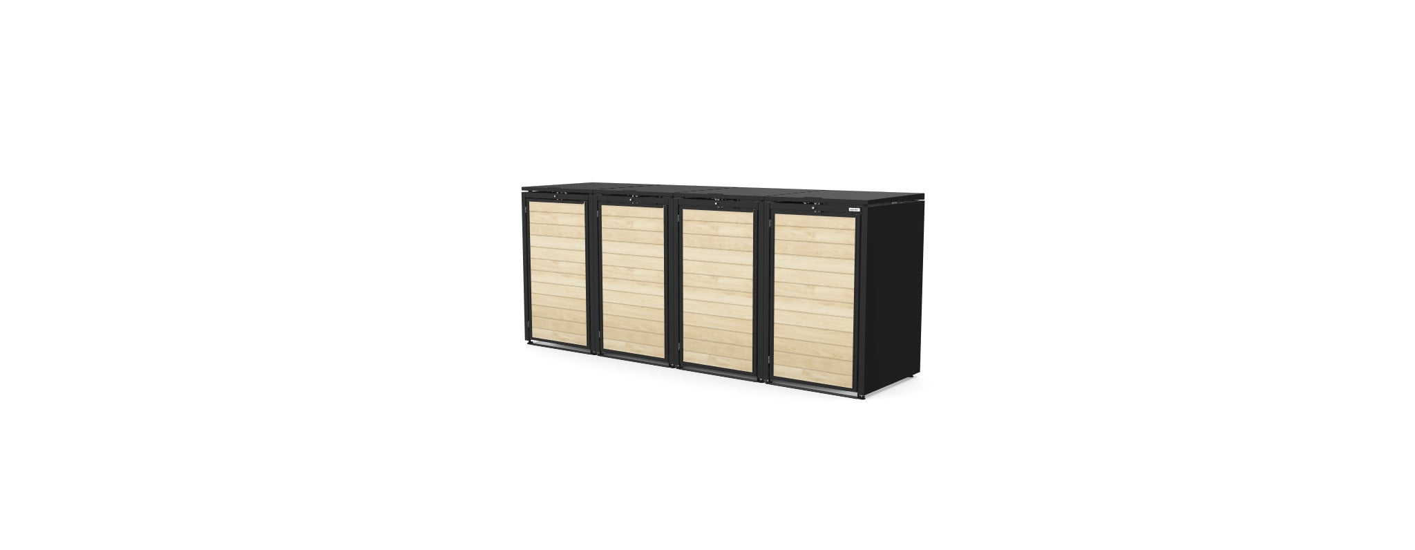 Müllbox BinBoxy Holz 240L
