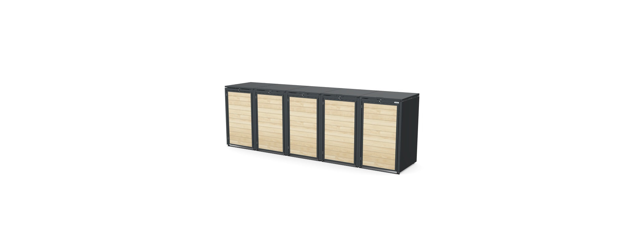 Müllbox BinBoxy Holz 240L