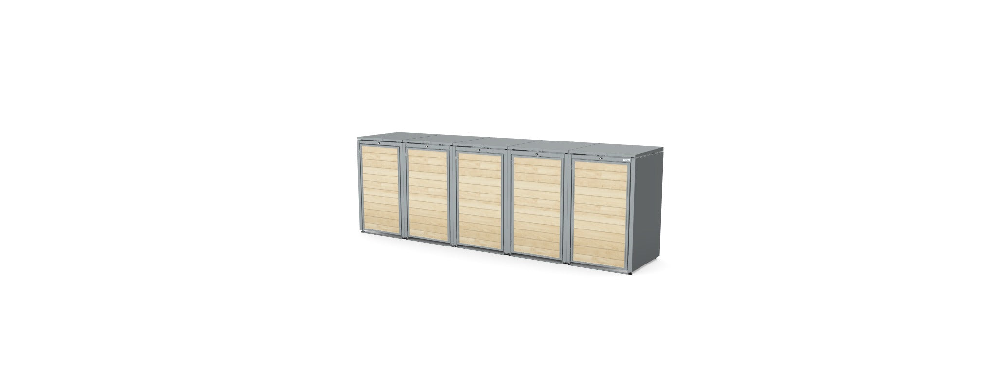 Müllbox BinBoxy Holz 240L