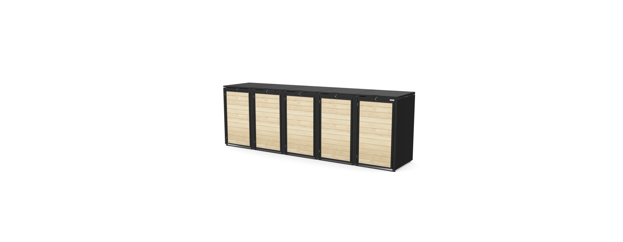 Müllbox BinBoxy Holz 240L