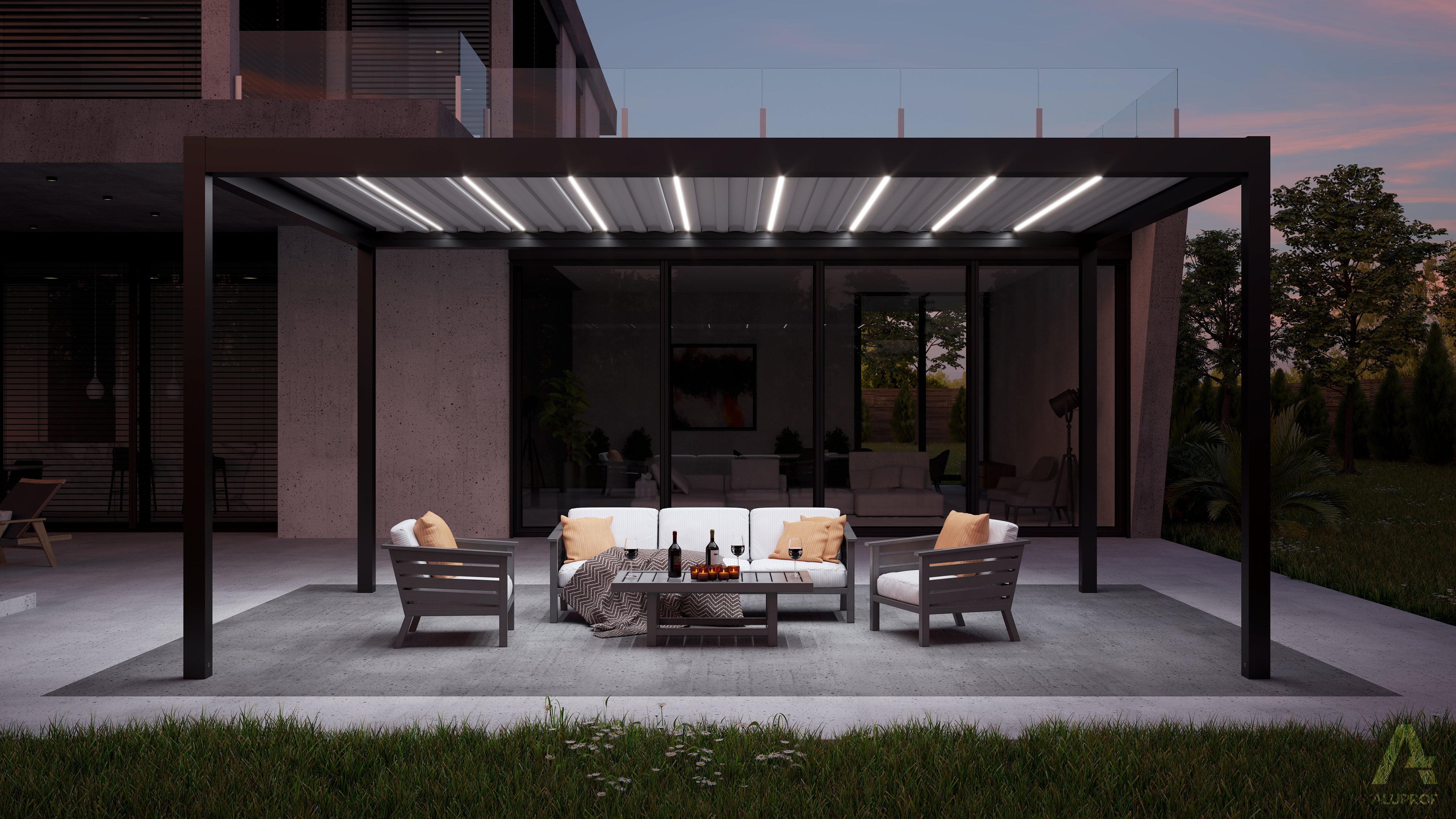 PergoBOXY 120 Open Sky Freistehend