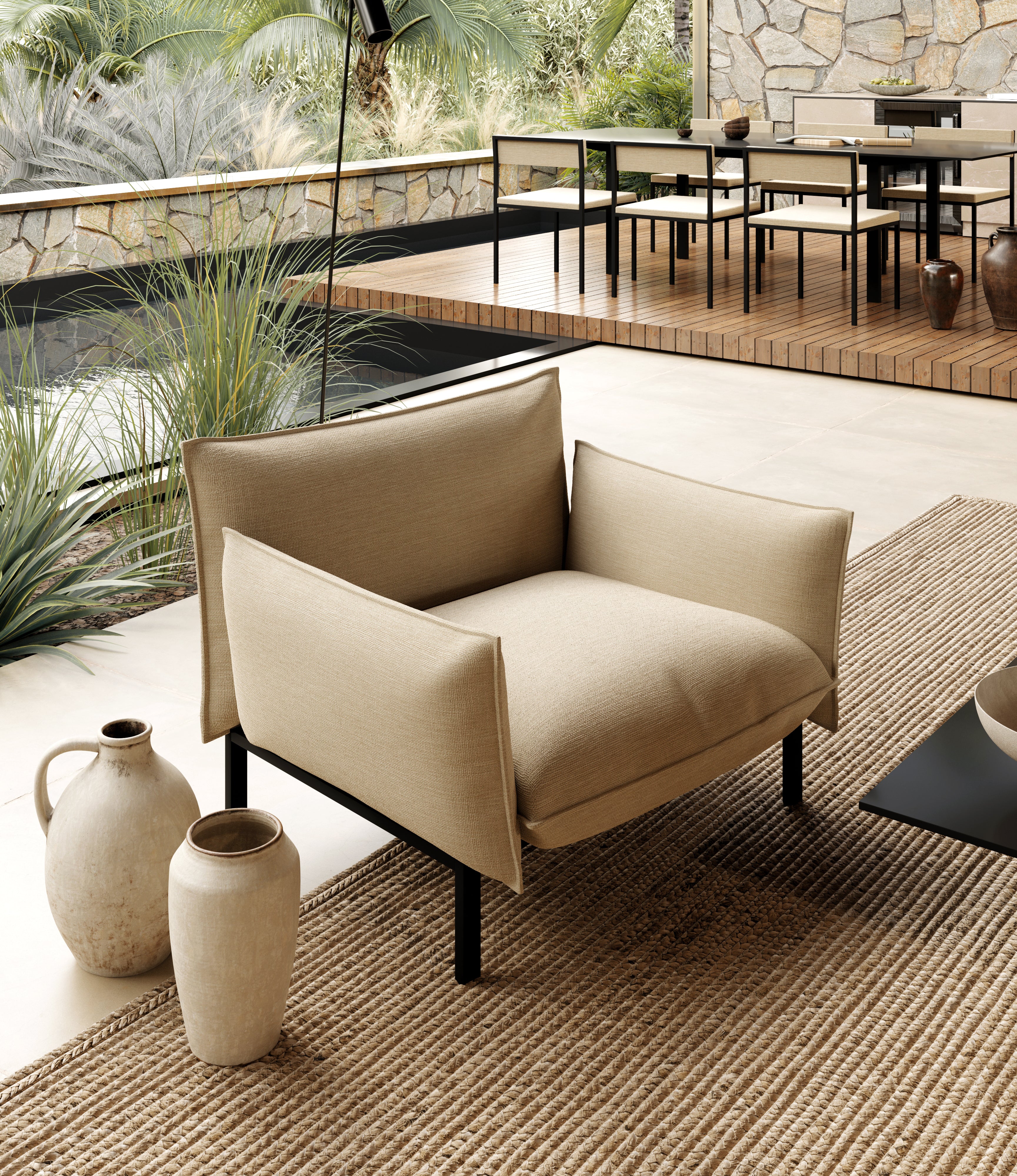 SofaBOXY 1-Sessel – Outdoor Lounge